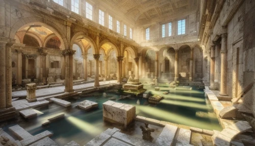 roman bath,sunken church,umayyad palace,floor fountain,help great bath ruins,el jem,hall of the fallen,celsus library,empty interior,abandoned places,cistern,bath,cloister,water castle,ruins,luxury decay,ruin,michel brittany monastery,abandoned place,inside courtyard