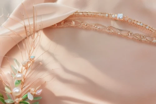 wedding details,bridal accessory,bridal clothing,wedding gown,embellished,gold-pink earthy colors,embellishments,peach color,lace border,wedding dresses,rose gold,flower ribbon,light pink,diadem,peach rose,wedding dress,bridal jewelry,peach flower,vintage lace,evening dress