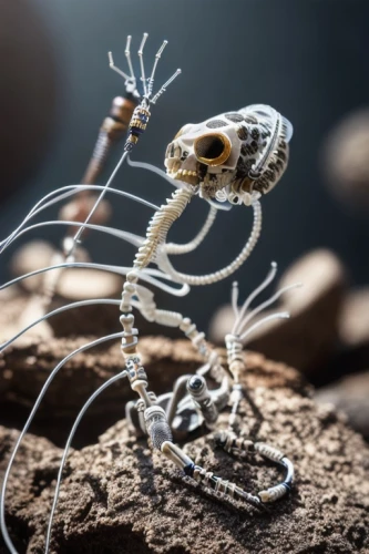 exoskeleton,fish skeleton,skeletal,cnidarian,wire sculpture,skeleton,skeletal structure,vintage skeleton,lion's skeleton,dna helix,human skeleton,scrap sculpture,dinosaur skeleton,ornamental shrimp,silver octopus,crab violinist,regenerative,wire entanglement,grave jewelry,phage