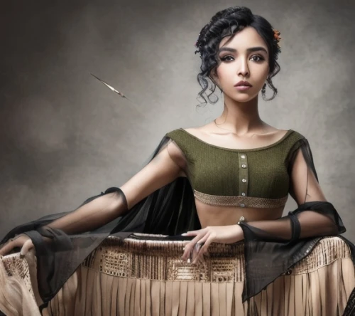 ancient egyptian girl,indian woman,javanese,oriental princess,asian woman,east indian,asian costume,orientalism,fantasy portrait,indian drummer,indian,warrior woman,oriental girl,yemeni,jaya,indian girl,bamboo flute,aladha,sari,vietnamese woman