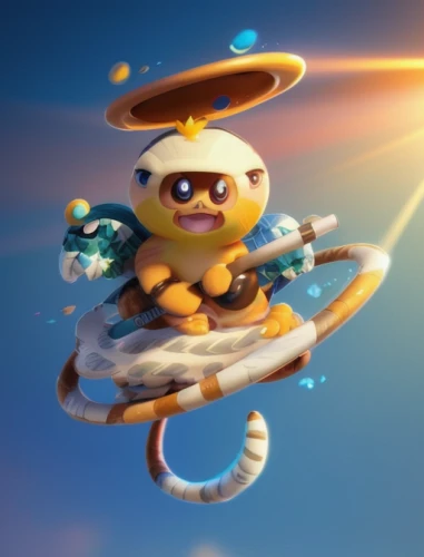 ori-pei,drone bee,skylanders,beekeeper,flying noodles,space glider,skylander giants,3d render,sun god,io,cuthulu,bee,cg artwork,3d rendered,baby float,solar system,pixaba,honeybee,kryptarum-the bumble bee,stylized macaron