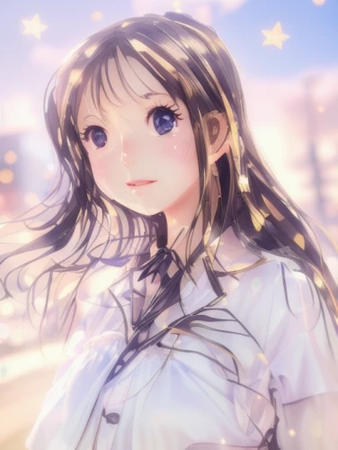 starry sky,tsumugi kotobuki k-on,lens flare,starlight,luminous,background bokeh,goldenlight,violet evergarden,starry,falling star,star sky,jessamine,bokeh effect,clear night,forget me not,sun bride,clear sky,transparent background,radiant,honolulu