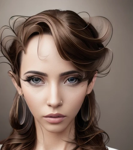 artificial hair integrations,realdoll,digital painting,world digital painting,airbrushed,asymmetric cut,fashion vector,fashion illustration,fantasy portrait,girl portrait,doll's facial features,digital art,female model,woman face,woman's face,retouching,management of hair loss,hairdressing,stylised,layered hair