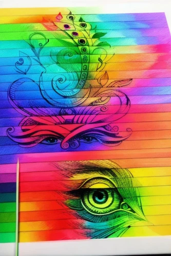 lsd,colored pencils,psychedelic art,rainbow pattern,rainbow pencil background,colorful doodle,colourful pencils,color pencil,colored crayon,color paper,color pencils,colored pencil background,prism,multicolor faces,coloured pencils,kaleidoscope art,multi layer stencil,glass painting,psychedelic,peacock eye