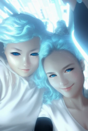 eternal snow,gemini,angels,underwater background,sirens,icebergs,white rose snow queen,cyan,custom portrait,avatars,cg artwork,passengers,frozen,ice queen,elves,hair coloring,world digital painting,luminous,mirror of souls,ice