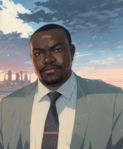 african businessman,black businessman,a black man on a suit,portrait background,dusk background,lando,world digital painting,african man,black professional,custom portrait,digital painting,newscaster,african american male,business man,everett,would a background,clyde puffer,main character,heavy object,sakura background