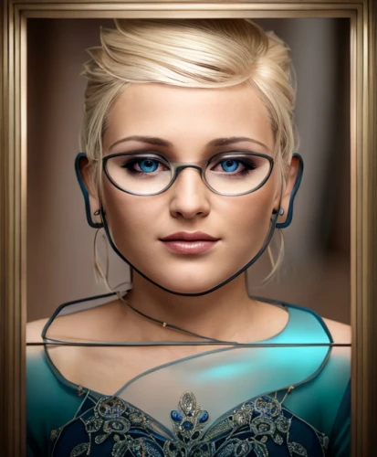 custom portrait,elsa,silver framed glasses,portrait background,librarian,girl portrait,silver frame,fantasy portrait,lace round frames,artist portrait,pixie-bob,romantic portrait,oval frame,rose frame,mystical portrait of a girl,portrait of a girl,reading glasses,bloned portrait,copper frame,child's frame