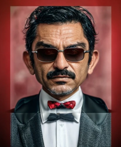 cholado,suit actor,mafia,salvador guillermo allende gossens,the emperor's mustache,tony stark,godfather,film actor,portrait background,man portraits,groucho marx,angry man,custom portrait,3d man,actionfigure,3d figure,actor,mobster,action figure,gentleman icons