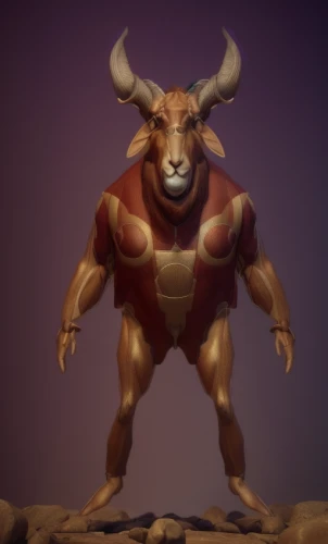 minotaur,tribal bull,deer bull,goat-antelope,oxpecker,mammal,taurus,cow horned head,3d model,ox,sculpt,anglo-nubian goat,skylander giants,the zodiac sign taurus,bison,horns cow,horned,bull,muscle man,3d render