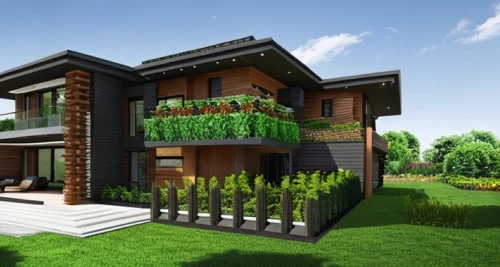 build by mirza golam pir,modern house,3d rendering,eco-construction,wooden house,residential house,smart home,heat pumps,smart house,garden elevation,floorplan home,holiday villa,frame house,two story house,green living,timber house,landscape design sydney,exterior decoration,modern architecture,grass roof