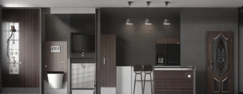 dark cabinetry,modern kitchen interior,kitchen design,modern kitchen,dark cabinets,modern minimalist kitchen,interior modern design,kitchen interior,search interior solutions,3d rendering,room divider,apartment,contemporary decor,under-cabinet lighting,modern minimalist bathroom,modern decor,walk-in closet,modern room,hallway space,an apartment