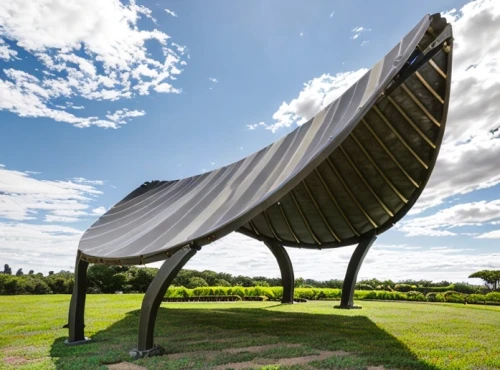 hammock,solar dish,hanging chair,solar cell base,sunlounger,cocoon,solar photovoltaic,eco hotel,solar energy,outdoor structure,sleeping pad,hammocks,pergola,chair in field,canopy bed,solar field,steel sculpture,renewable energy,bird protection net,cooling house