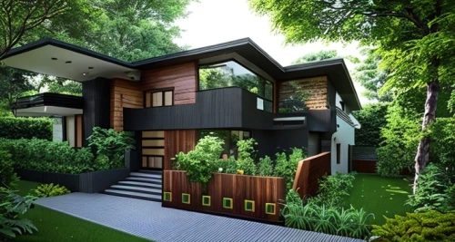 landscape design sydney,garden design sydney,landscape designers sydney,modern house,3d rendering,garden elevation,smart house,wooden house,modern architecture,residential house,cubic house,timber house,house in the forest,inverted cottage,house shape,cube house,green living,mid century house,eco-construction,asian architecture