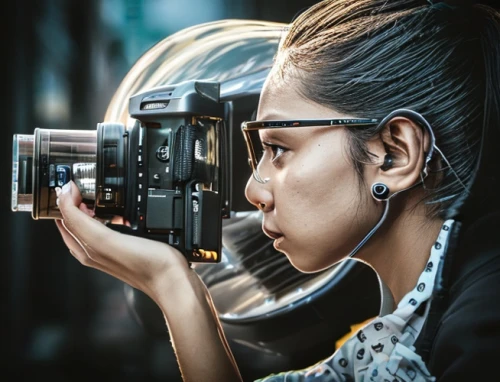 lens reflection,a girl with a camera,magnifying lens,lens extender,viewfinder,mirrorless interchangeable-lens camera,cinematographer,camera illustration,portrait photographers,twin-lens reflex,minolta,nikon,women in technology,projectionist,camera photographer,camera operator,camera accessories,close shooting the eye,pond lenses,lensball