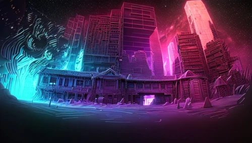 futuristic landscape,3d background,panoramical,fractal environment,3d render,fantasy city,space port,cyberspace,metropolis,3d fantasy,scifi,cinema 4d,cyberpunk,digital compositing,sky space concept,neon ghosts,spacescraft,background image,sci - fi,sci-fi