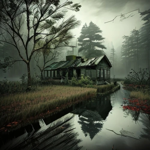house in the forest,house with lake,abandoned place,lostplace,boathouse,creepy house,abandoned house,witch's house,lonely house,witch house,myst,the haunted house,lost place,boat house,abandoned places,haunted house,cottage,backwater,house by the water,abandoned