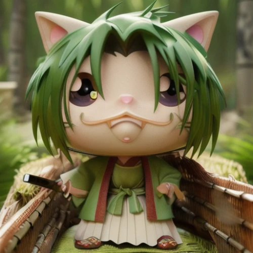 hedgehog child,fae,mandraki,chibi,forest clover,fairy tale character,goblin,melonpan,robin hood,distressed clover,tiki,anahata,cub,forest king lion,wind-up toy,cute cartoon character,child fairy,doll cat,komajirou,plush figure