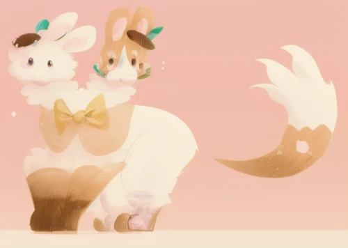 deco bunny,soft serve ice creams,soft pastel,stylized macaron,unicorn background,capricorn kitz,deers,fluffy tail,bunny tail,plush figure,klepon,fawns,taffy,gold deer,plush toy,constellation unicorn,marshmallow,soft toys,plush boots,soft toy