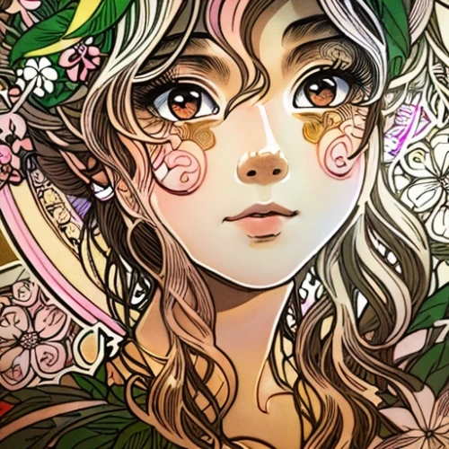 fae,dryad,flora,faerie,elven flower,faery,garden fairy,flower fairy,jessamine,faun,rosa 'the fairy,rosa ' the fairy,rosa ' amber cover,vanessa (butterfly),camellia,eglantine,elven,forest clover,kahila garland-lily,girl in a wreath