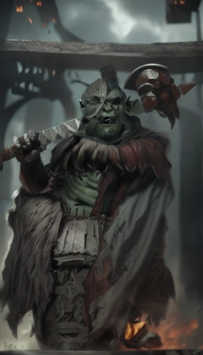 orc,warrior and orc,half orc,ork,goblin,warlord,undead warlock,dane axe,splitting maul,barbarian,shaman,alien warrior,wind warrior,fantasy warrior,iron mask hero,lopushok,ogre,goki,valhalla,fgoblin