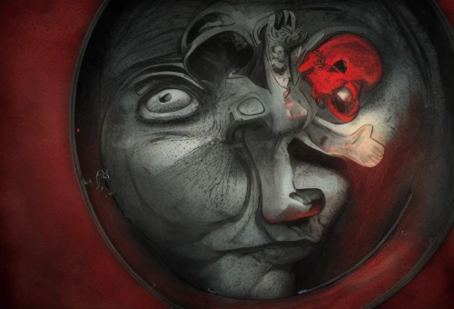 mirror of souls,marionette,split personality,jigsaw,pierrot,dark art,doorknob,looking glass,circulatory,doll's head,anonymous mask,two face,death mask,keyhole,comedy tragedy masks,the mirror,death's head,covid-19 mask,doll head,door knocker