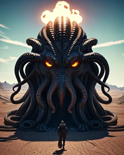 merzouga,kraken,sun god,burning man,dune,prophet,one eye monster,vulkanerciyes,serpent,sea god,alien warrior,snake's head,capture desert,calamari,gorgon,sea devil,god of the sea,desert,tarantula,medusa gorgon