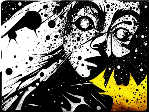 comic halftone woman,comic halftone,splatter,comic frame,spatter,comic style,day of the dead frame,witch's hat icon,graffiti splatter,paint splatter,exploding head,halftone background,life stage icon,falling stars,scared woman,disintegration,halloween frame,roy lichtenstein,comic bubbles,falling star