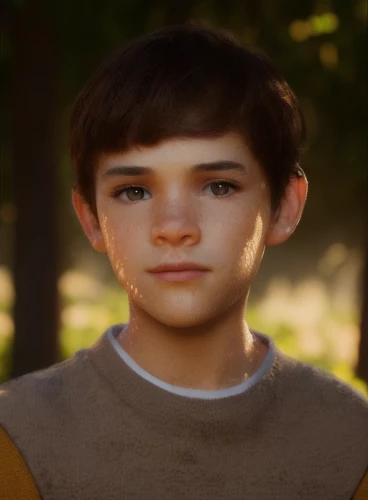 male elf,3d rendered,eleven,boy,cgi,main character,male character,child boy,ryan navion,bran,ken,et,child in park,peter,child portrait,render,newt,3d render,adam,b3d