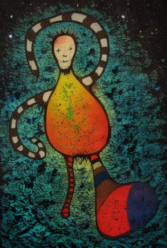 pachamama,indigenous painting,juggler,kokopelli,girl with a wheel,cosmos field,astral traveler,girl in the garden,folk art,child art,felted and stitched,jizo,glass painting,chalk drawing,aboriginal painting,carol colman,cosmos,astronomer,rangoli,orbiting