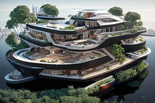 floating island,floating islands,futuristic architecture,artificial island,artificial islands,cube stilt houses,chinese architecture,floating huts,luxury property,penthouse apartment,eco hotel,asian architecture,sky apartment,modern architecture,house by the water,dunes house,island suspended,residential,cubic house,eco-construction