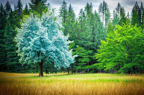 meadow and forest,green trees,coniferous forest,larch trees,fir forest,isolated tree,trees,spruce-fir forest,mixed forest,aspen,green meadow,american aspen,colorado spruce,temperate coniferous forest,aaa,spruce trees,pine trees,green landscape,meadow landscape,the trees