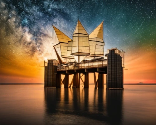 lifeguard tower,cube stilt houses,concrete ship,house of the sea,diving bell,oil rig,maasvlakte,stilt house,rubjerg knude lighthouse,star of the cape,murano lighthouse,the ark,rügen island,gold castle,cube sea,busselton,concrete plant,burned pier,costa concordia,sea fantasy