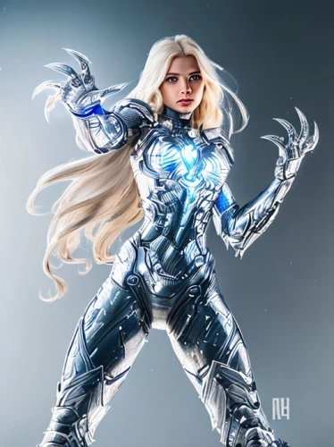 ice queen,blue enchantress,winterblueher,ice princess,silver,fantasy woman,elsa,electro,goddess of justice,sprint woman,silver blue,solar,marvel figurine,actionfigure,3d figure,vax figure,the snow queen,cosplay image,super heroine,electrified