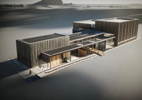 3d rendering,hydropower plant,dunes house,render,school design,modern building,qasr azraq,aschaffenburger,archidaily,new building,nuuk,offshore wind park,3d render,modern office,modern architecture,sewage treatment plant,industrial building,crown render,shipping containers,powerplant