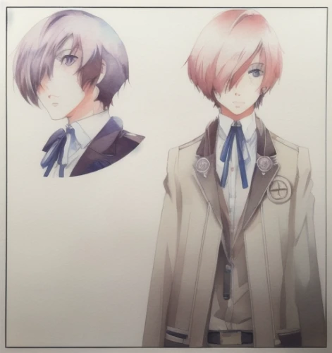 hairstyles,suits,school uniform,personages,uniforms,apple pair,clover jackets,trigger,boy and girl,chaoyang,persona,yuki nagato sos brigade,school clothes,solids,artist color,white coat,gentleman icons,uniform,avatars,duet