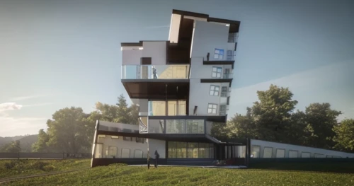 cubic house,residential tower,cube stilt houses,observation tower,modern architecture,animal tower,sky apartment,cube house,futuristic architecture,archidaily,modern house,3d rendering,steel tower,dunes house,arhitecture,stalin skyscraper,frame house,bird tower,electric tower,solar cell base