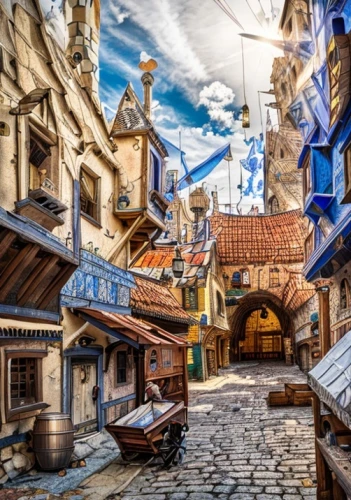 medieval street,medieval town,popeye village,wooden houses,half-timbered houses,escher village,medieval market,old city,the cobbled streets,nativity village,transylvania,rothenburg,medieval architecture,old town,fantasy city,the old town,sighisoara,medieval,dubrovnic,townscape