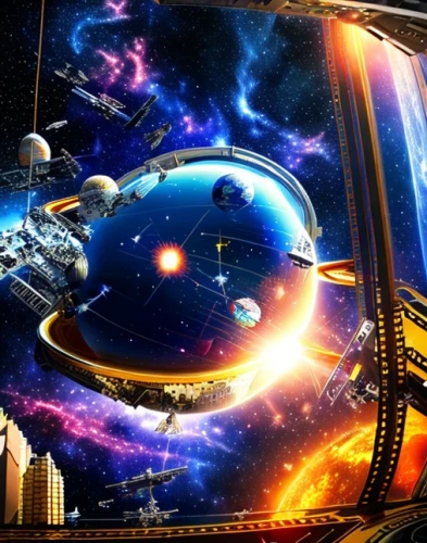 planetarium,space art,federation,galaxy express,space voyage,background image,outer space,space craft,orbiting,copernican world system,space port,space ships,space,spacecraft,space walk,space station,sci fiction illustration,space ship,space tourism,cg artwork
