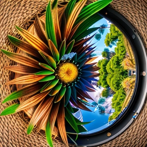 360 ° panorama,little planet,globe flower,360 °,lensball,earth in focus,fibonacci,kaleidoscope,wreath of flowers,kaleidoscope art,planet earth view,wooden flower pot,stored sunflower,blooming wreath,sunflowers in vase,flower in sunset,tropical bloom,door wreath,fisheye lens,colorful spiral