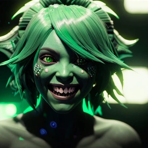 green skin,killer smile,green goblin,grin,zombie,medusa gorgon,undead warlock,emerald,toxic,malachite,halloween wallpaper,wasabi,medusa,cosmetic,scary woman,haunebu,4k wallpaper,neon body painting,green aurora,halloween background