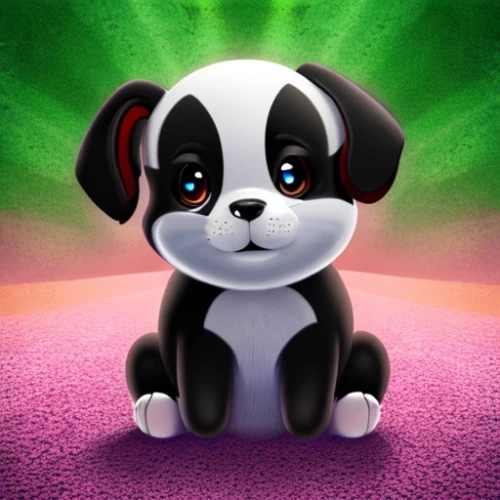 toy dog,cute cartoon character,pandabear,little panda,cute cartoon image,panda bear,cute puppy,boston terrier,baby panda,3d teddy,shih tzu,toy bulldog,pet black,kawaii panda,puppy,dog breed,dog pure-breed,tiktok icon,dog illustration,kawaii panda emoji