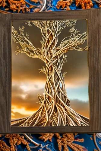 gold foil tree of life,celtic tree,wood frame,cardstock tree,fall picture frame,decorative frame,wood art,tree of life,ivy frame,flourishing tree,henna frame,wood carving,wood mirror,patterned wood decoration,bamboo frame,copper frame,wooden frame,carved wood,framed paper,the branches of the tree