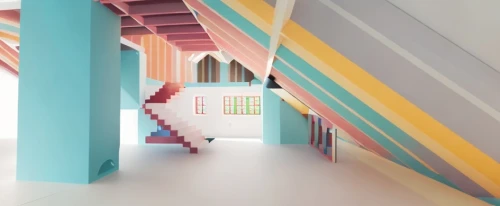 3d render,3d rendering,staircase,render,geometric ai file,stairwell,3d rendered,lego pastel,low poly,hallway space,polychrome,outside staircase,pastel colors,cinema 4d,school design,stairs,polygonal,attic,winding staircase,panoramical