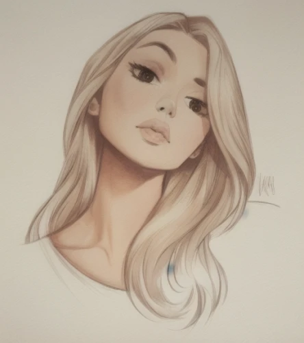 copic,girl drawing,blond girl,girl portrait,elsa,watercolor sketch,lycia,gardenia,blonde girl,blonde woman,dove,pencil color,blanche,rapunzel,tangled,pastel paper,drawing mannequin,jasmine,rose drawing,soft pastel