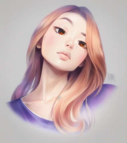 digital painting,nami,girl portrait,rapunzel,daphne,violet,fantasy portrait,girl drawing,digital art,digital drawing,lilac,amethyst,romantic portrait,hand digital painting,soft pastel,mystical portrait of a girl,world digital painting,lilacs,face portrait,violet head elf