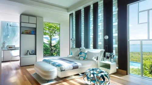 modern room,window with sea view,room divider,sleeping room,guest room,contemporary decor,great room,sandpiper bay,window treatment,bedroom window,modern decor,ocean view,canopy bed,danyang eight scenic,nha trang,smart home,plantation shutters,bedroom,fisher island,holiday villa