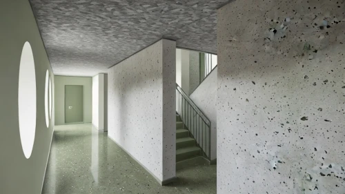 concrete ceiling,structural plaster,exposed concrete,wall plaster,reinforced concrete,hallway space,concrete construction,stucco ceiling,concrete blocks,rough plaster,cement wall,concrete,ceiling construction,3d rendering,drywall,climbing wall,hallway,concrete wall,ceiling ventilation,search interior solutions