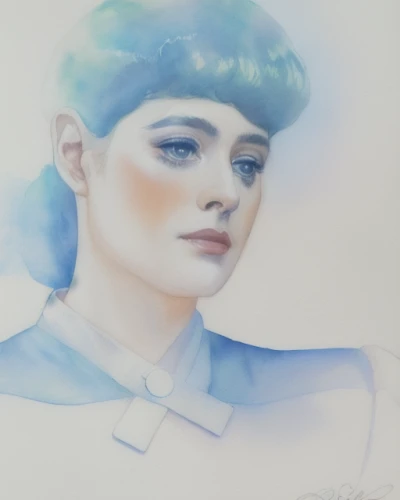 watercolor blue,pastel paper,soft pastel,mystical portrait of a girl,blue painting,blue hawaii,digital painting,poppy seed,painter doll,drawing mannequin,fantasy portrait,porcelain doll,fashion illustration,pastels,bluejay,eglantine,colored pencil background,color pencil,silvery blue,mazarine blue