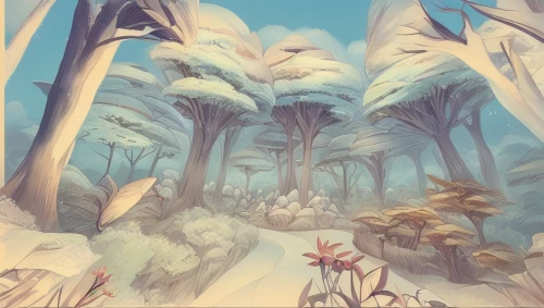 cartoon forest,backgrounds,mushroom landscape,swampy landscape,winter forest,fairy forest,palm forest,druid grove,desert plants,forests,fantasy landscape,biome,elven forest,forest glade,desert landscape,snow trees,the forests,flowerful desert,desert desert landscape,virtual landscape