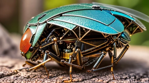 cricket helmet,scarab,insect ball,construction helmet,blue wooden bee,elephant beetle,insect house,forest beetle,diving helmet,bicycle helmet,climbing helmet,drone bee,cricket cap,bee-dome,mechanical fan,carpenter ant,brush beetle,lensball,scrap sculpture,ant